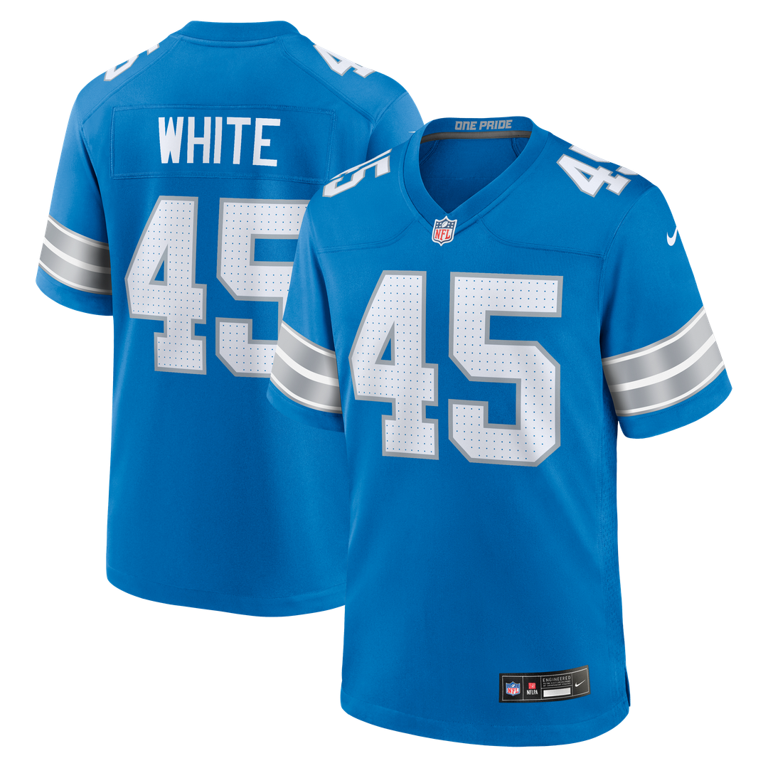 Devin White Detroit Lions Blue Team Game Jersey