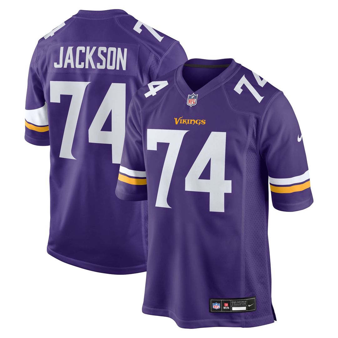Donovan Jackson Minnesota Vikings Purple Game Player Jersey