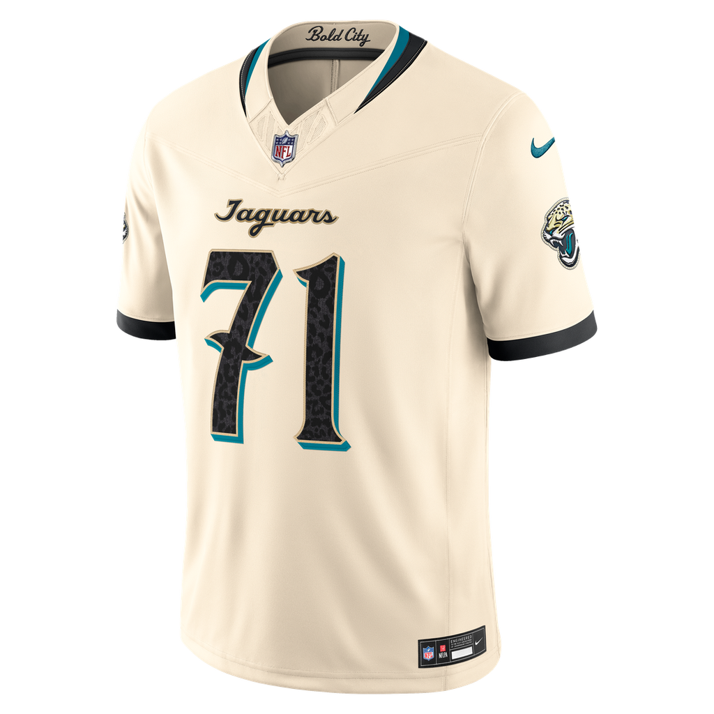 Tony Boselli Jacksonville Jaguars Natural 2026 Rivalries Collection Stitched Limited Jersey