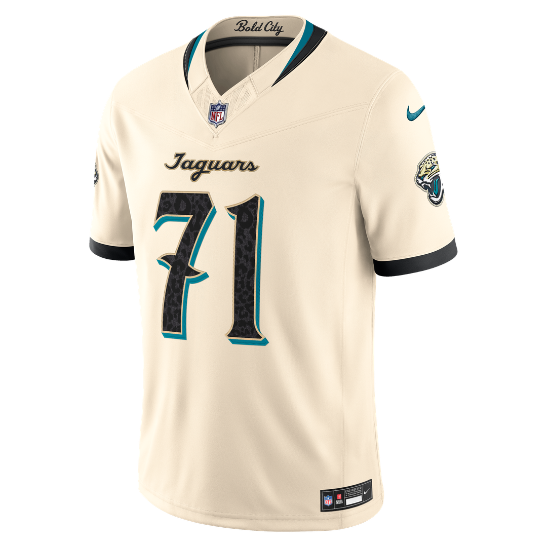 Tony Boselli Jacksonville Jaguars Natural 2026 Rivalries Collection Stitched Limited Jersey