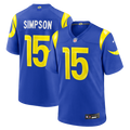 Ty Simpson Los Angeles Rams Royal Team Game Jersey