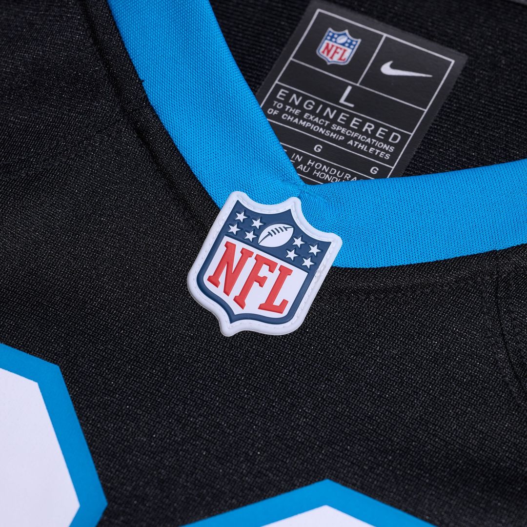 Chuba Hubbard Carolina Panthers Black Team Game Jersey