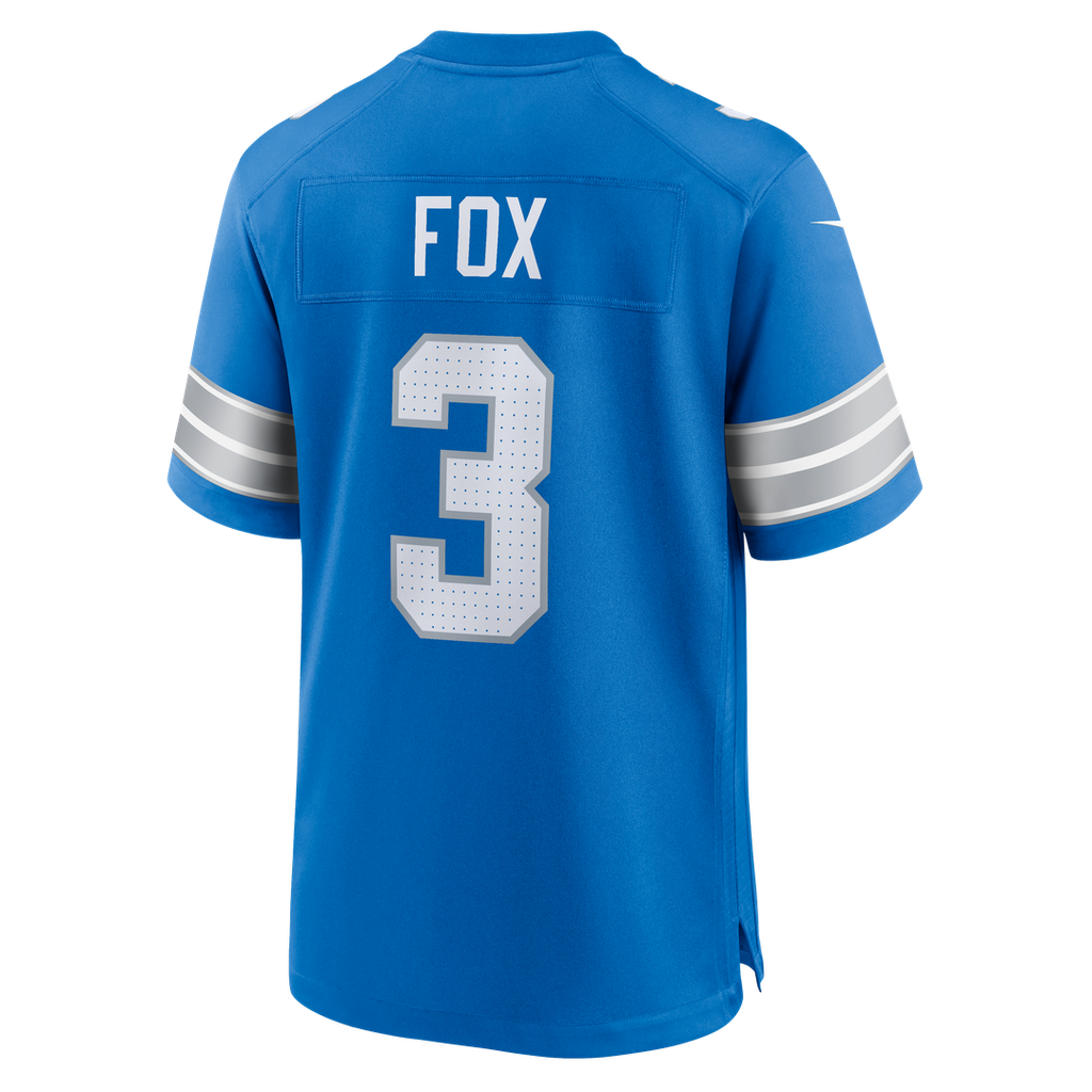 Jack Fox Detroit Lions Blue Team Game Jersey