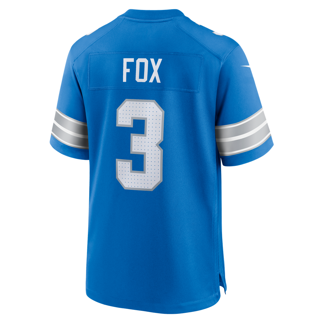 Jack Fox Detroit Lions Blue Team Game Jersey