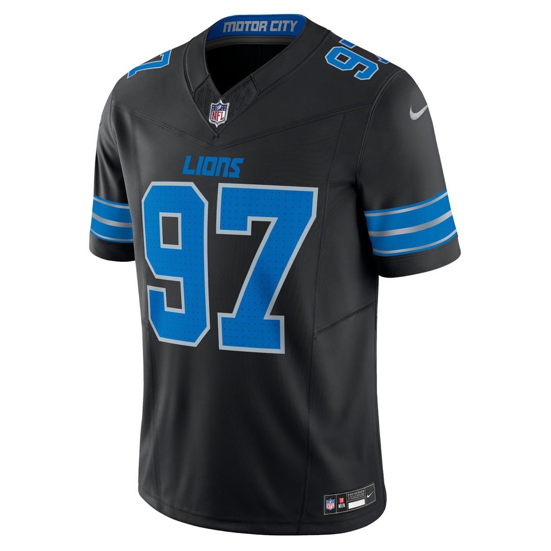 Aidan Hutchinson Detroit Lions Black 2nd Alternate Vapor F.U.S.E. Limited Jersey