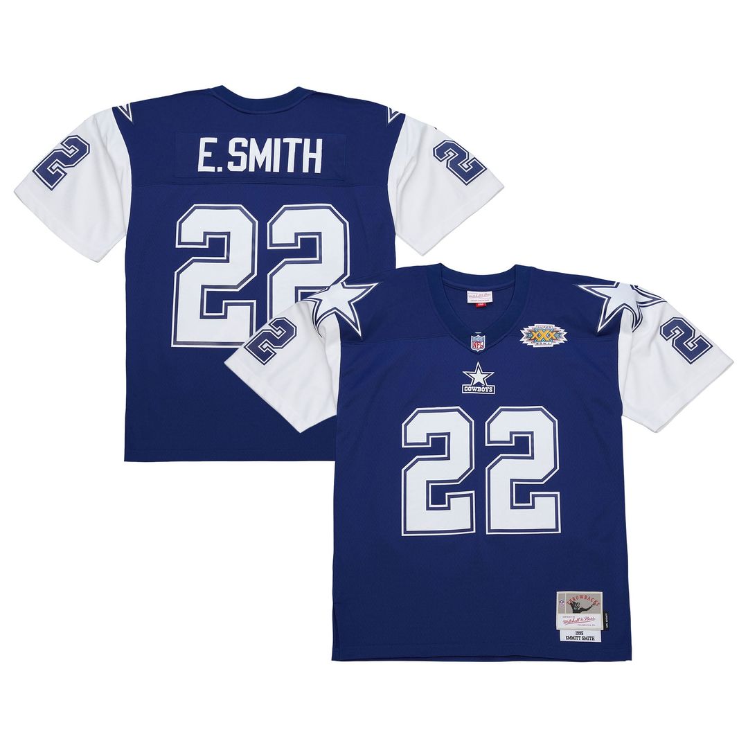 Emmitt Smith Dallas Cowboys Navy 1995 Legacy Replica Jersey
