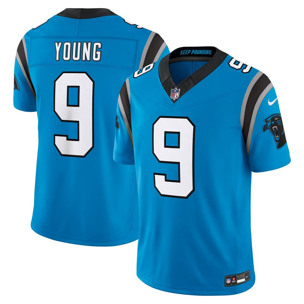 Bryce Young Carolina Panthers Blue Alternate Vapor F.U.S.E. Stitched Limited Jersey
