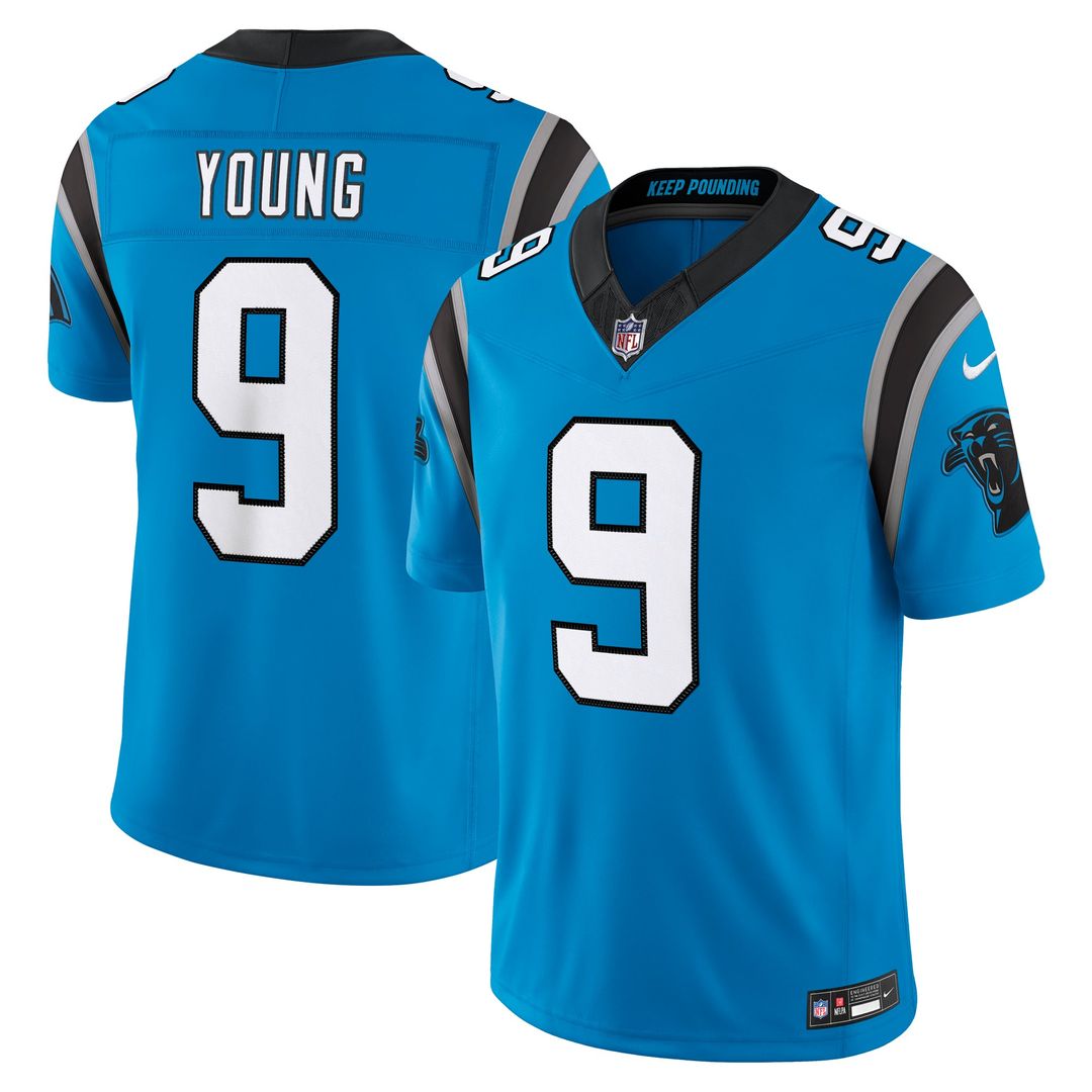 Bryce Young Carolina Panthers Blue Alternate Vapor F.U.S.E. Stitched Limited Jersey