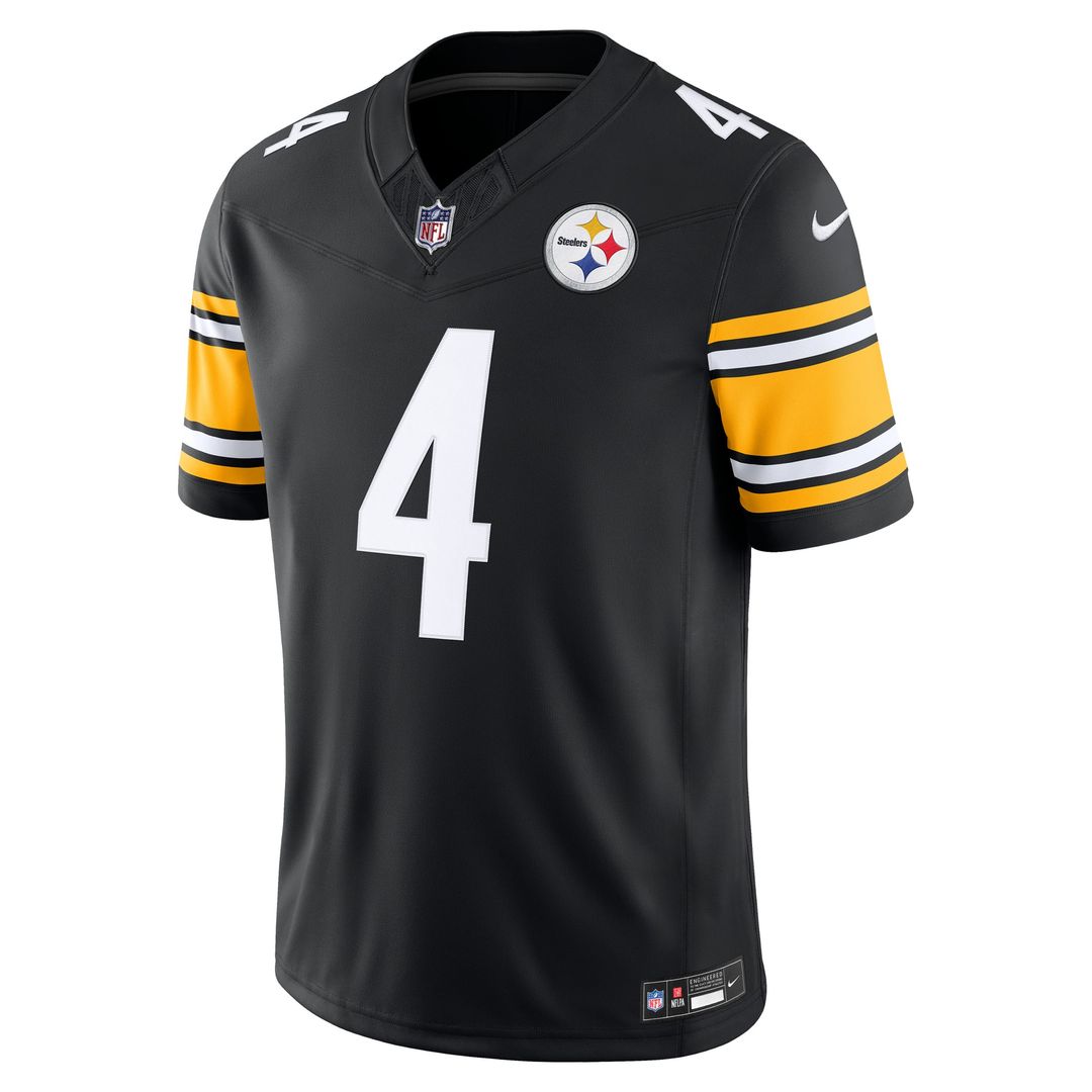 DK Metcalf Pittsburgh Steelers Black Team Vapor F.U.S.E. Stitched Limited Jersey