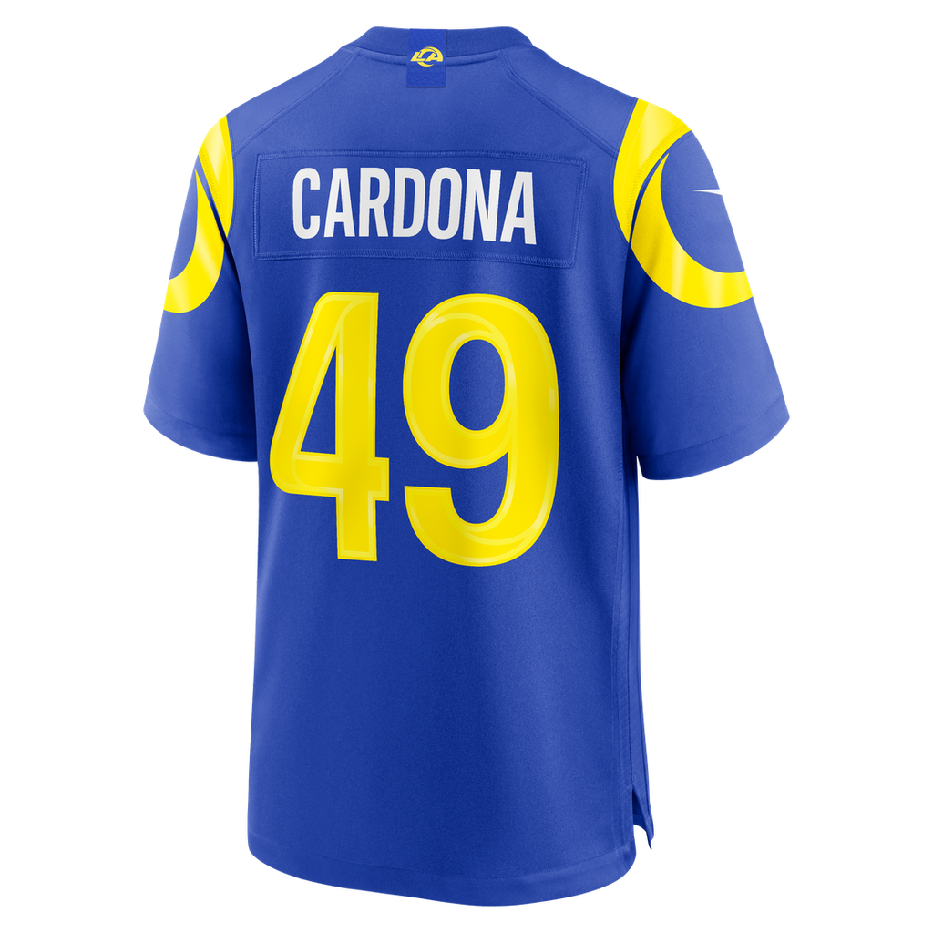 Joe Cardona Los Angeles Rams Royal Team Game Jersey