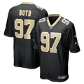 Khristian Boyd New Orleans Saints Black Game Jersey