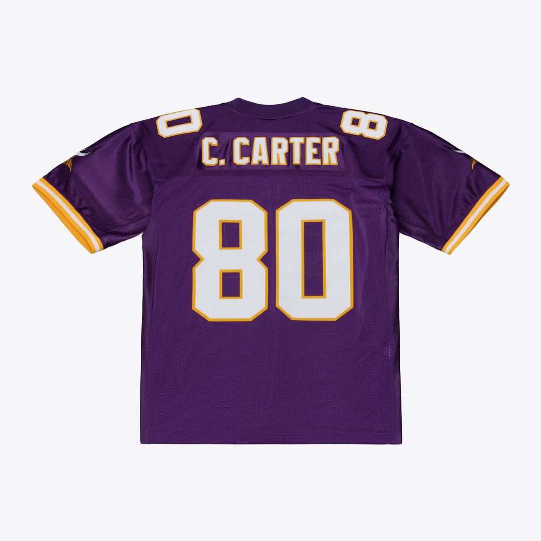 Cris Carter Minnesota Vikings Purple 2001 Authentic Throwback Jersey