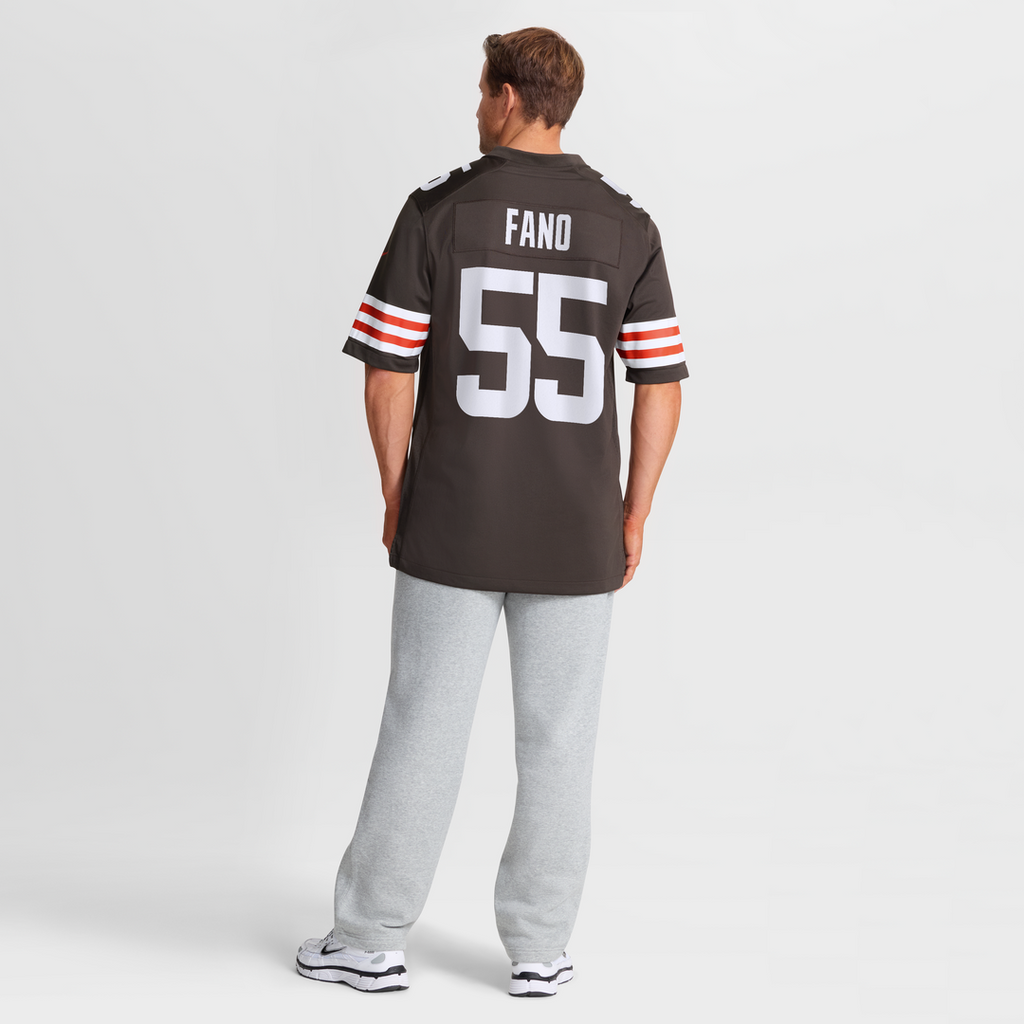 Spencer Fano Cleveland Browns Brown Team Game Jersey