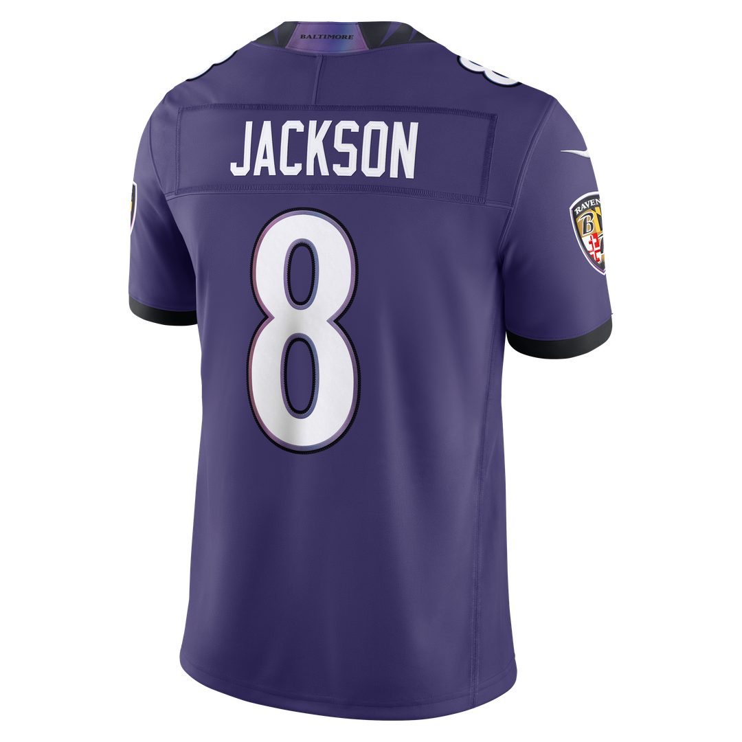 Lamar Jackson Baltimore Ravens Purple Team Vapor F.U.S.E. Stitched Limited Jersey
