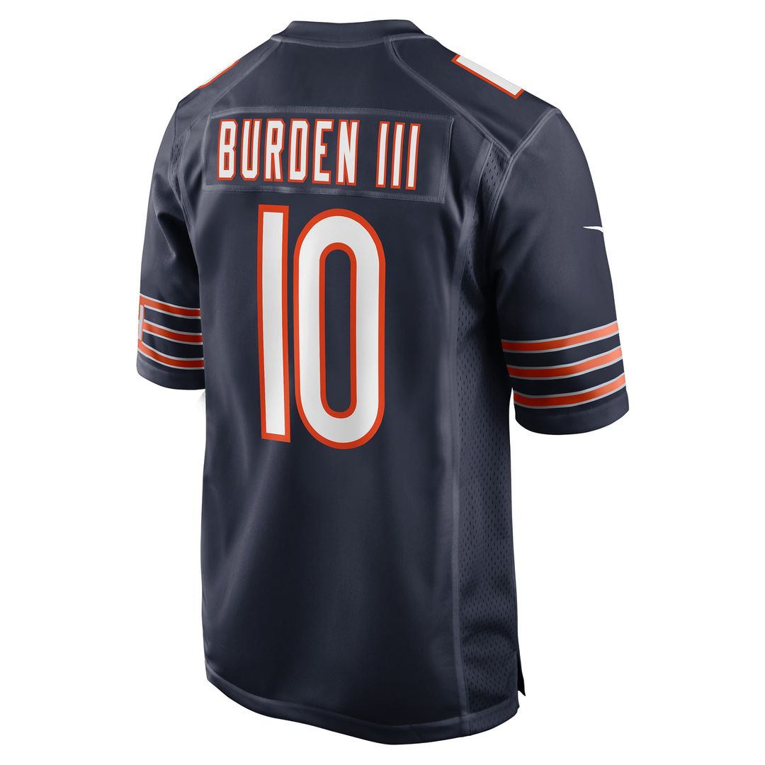 Luther Burden III Chicago Bears Navy Team Game Jersey