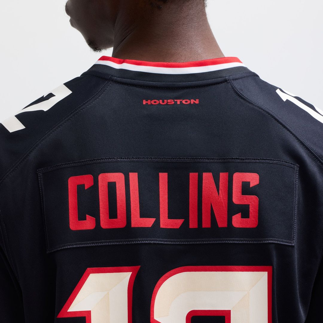 Nico Collins Houston Texans Navy Game Jersey