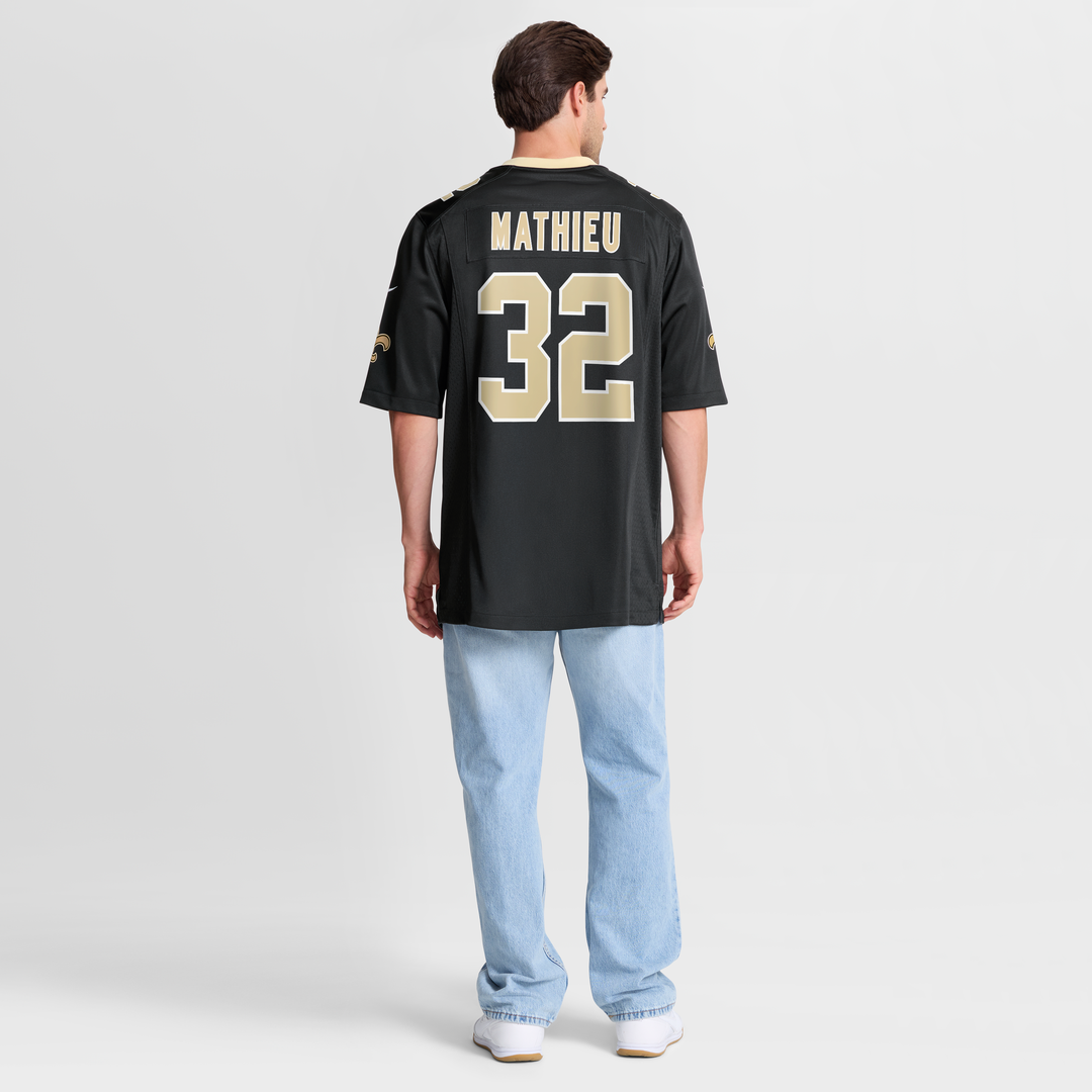 Tyrann Mathieu New Orleans Saints Black Game Jersey
