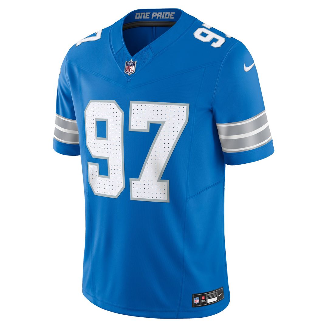 Aidan Hutchinson Detroit Lions Blue Team Vapor F.U.S.E. Limited Jersey