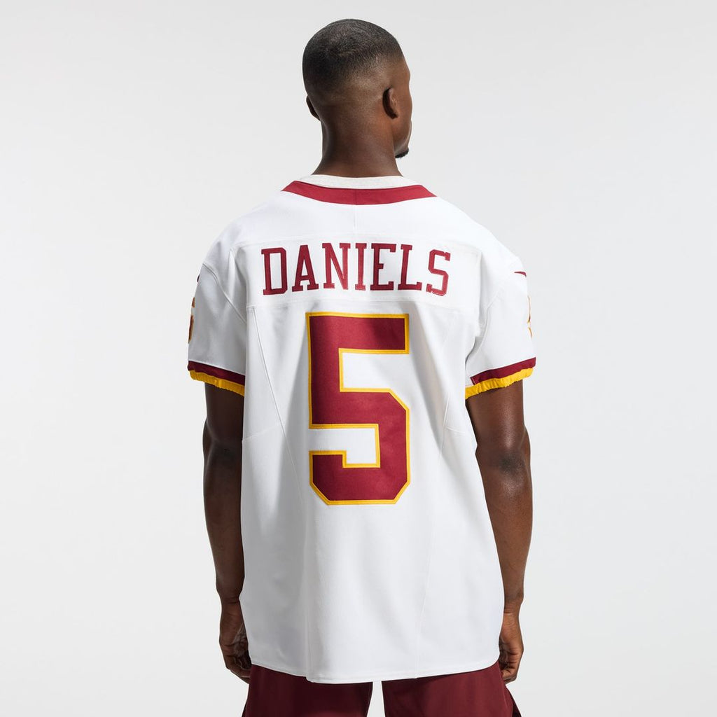 Washington Commanders Jayden Daniels White Alternate 2 Super Bowl Era Vapor F.U.S.E. Elite Jersey