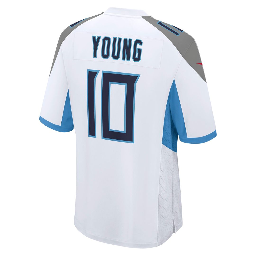 Vince Young Tennessee Titans White Retired Player Game Jersey