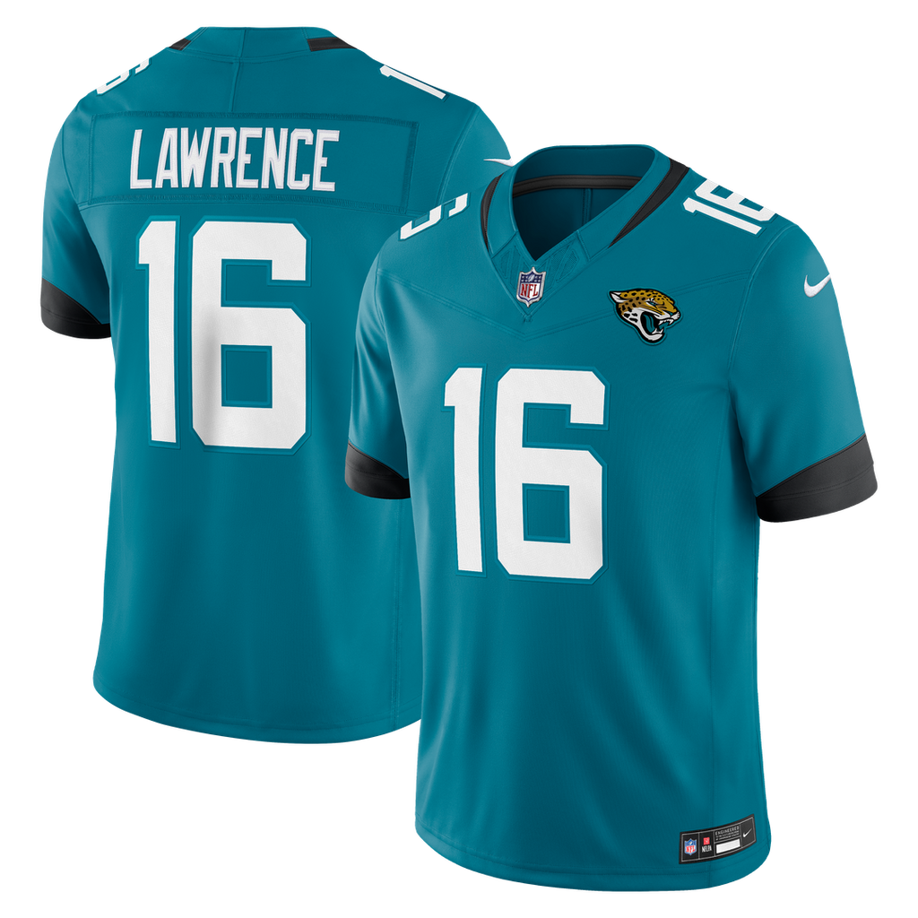 Trevor Lawrence Jacksonville Jaguars Teal Team Vapor F.U.S.E. Stitched Limited Jersey