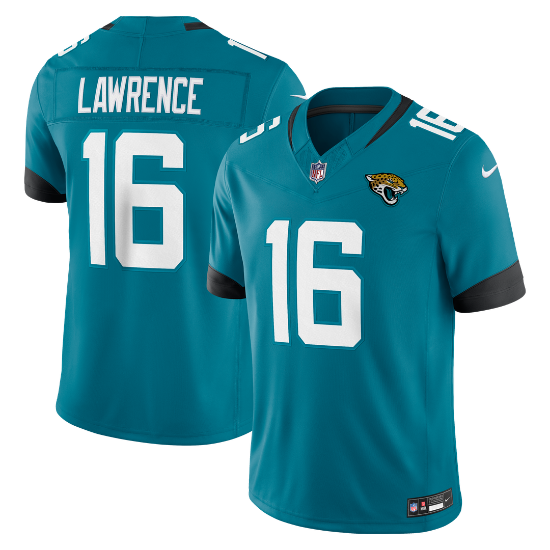 Trevor Lawrence Jacksonville Jaguars Teal Team Vapor F.U.S.E. Stitched Limited Jersey