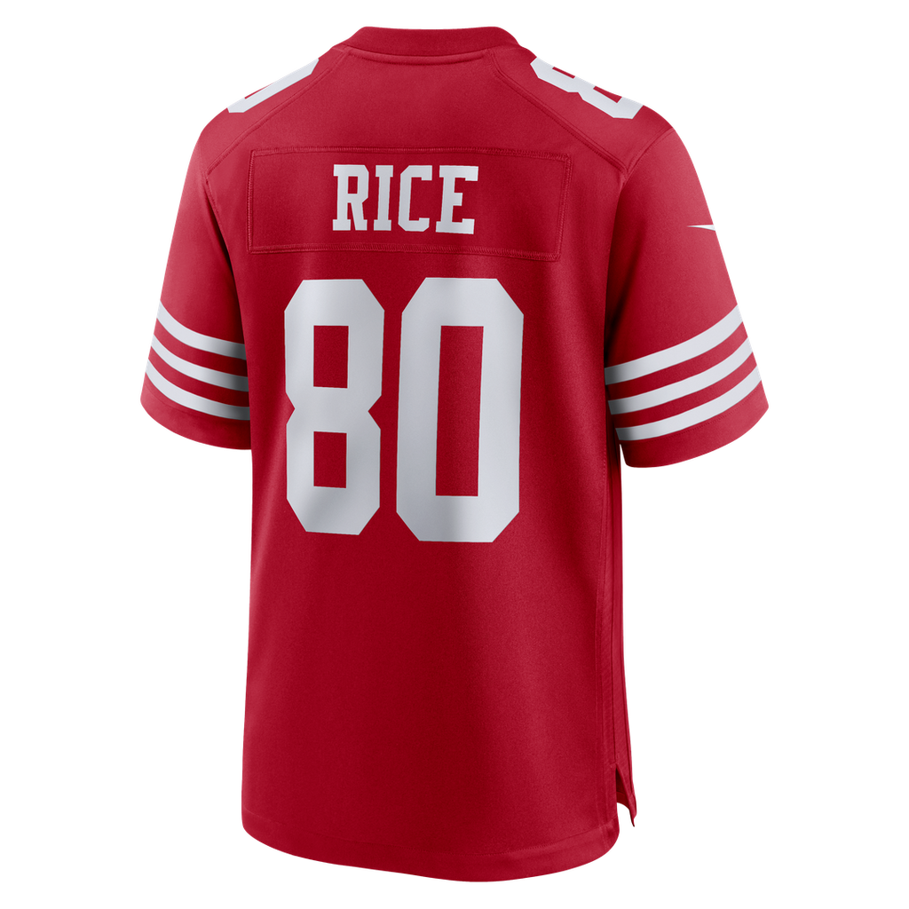 Jerry Rice San Francisco 49ers Scarlet Retired Game Player Jersey