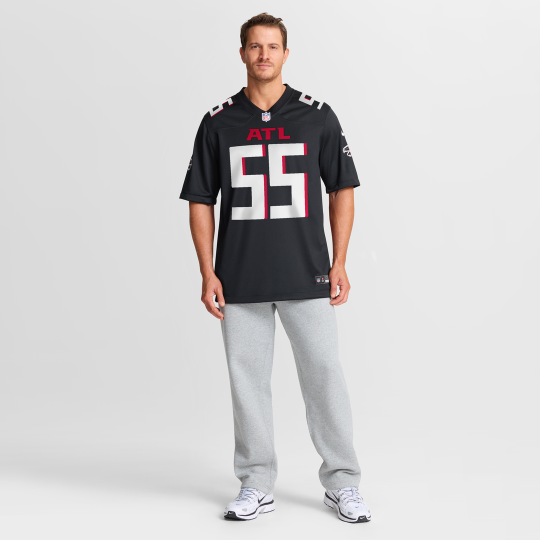 John Abraham Atlanta Falcons Black Game Retired Player Jersey