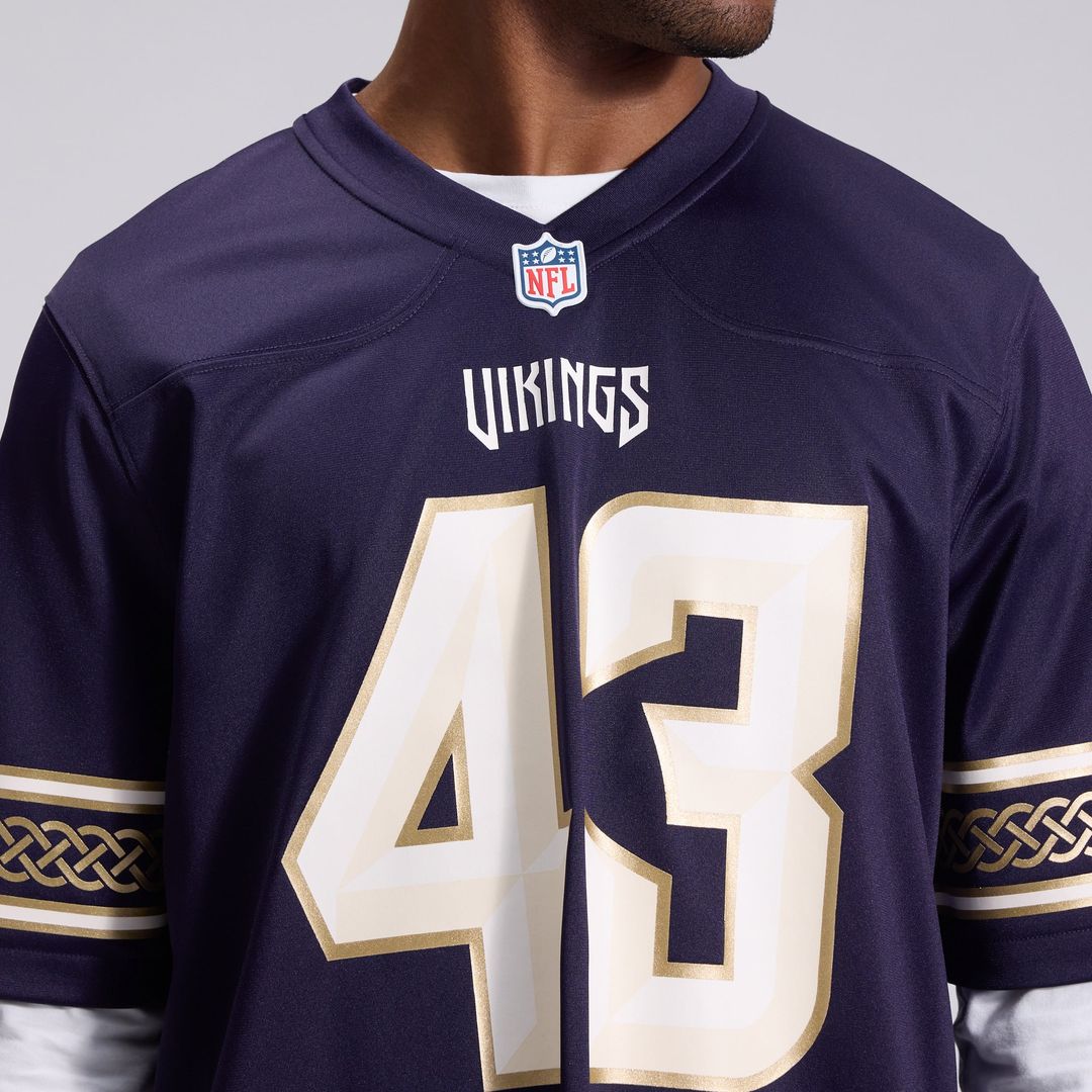 Andrew Van Ginkel Minnesota Vikings Purple 2026 Rivalries Collection Game Jersey
