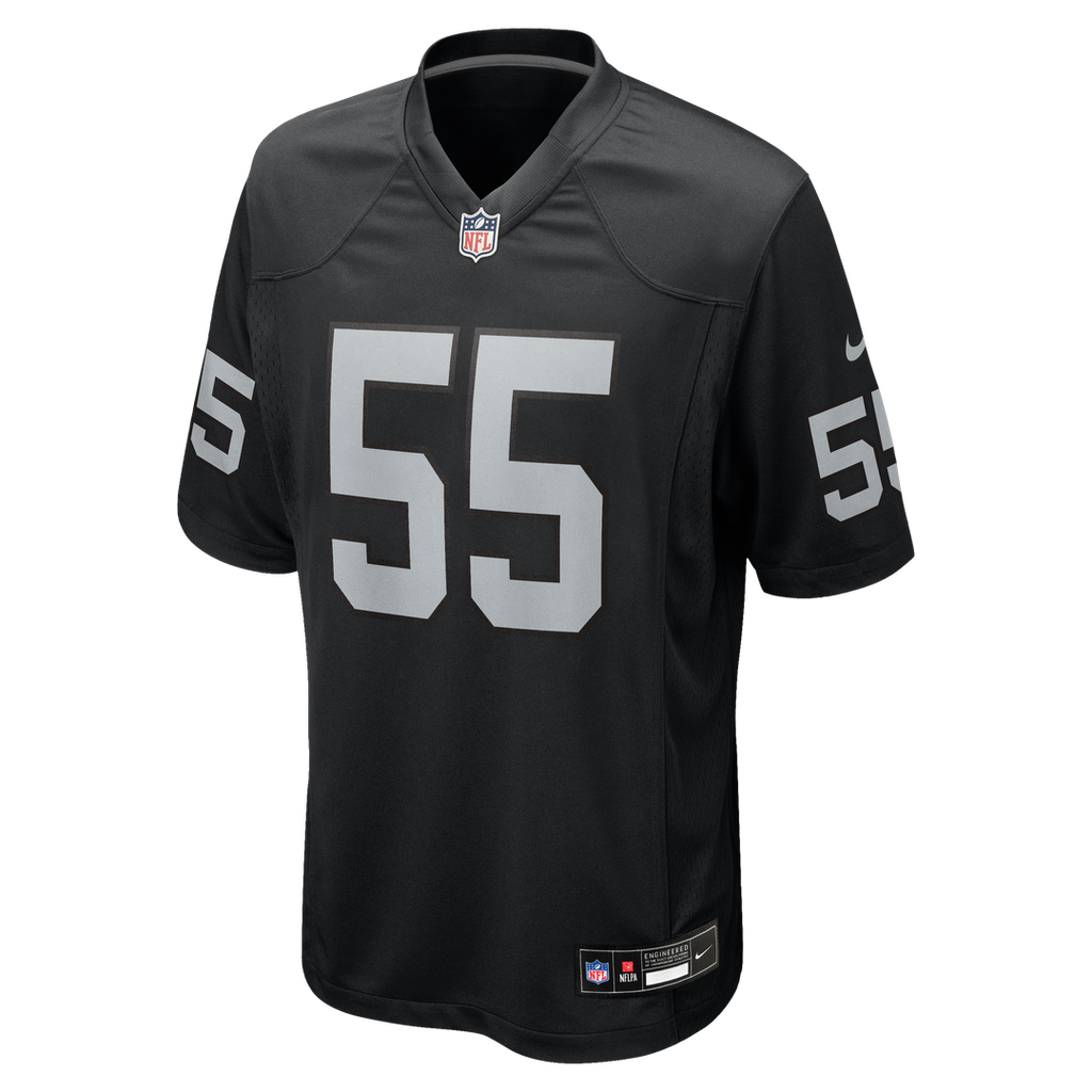 Cody Lindenberg Las Vegas Raiders Black Team Game Jersey