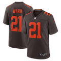 Denzel Ward Cleveland Browns Brown Alpha Dawg Game Jersey
