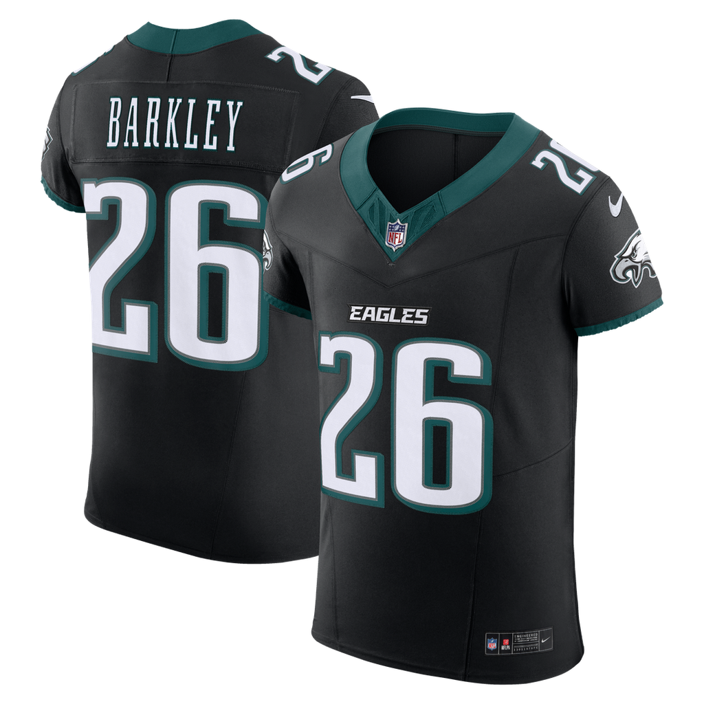Saquon Barkley Philadelphia Eagles Black Alternate Vapor F.U.S.E. Elite Jersey