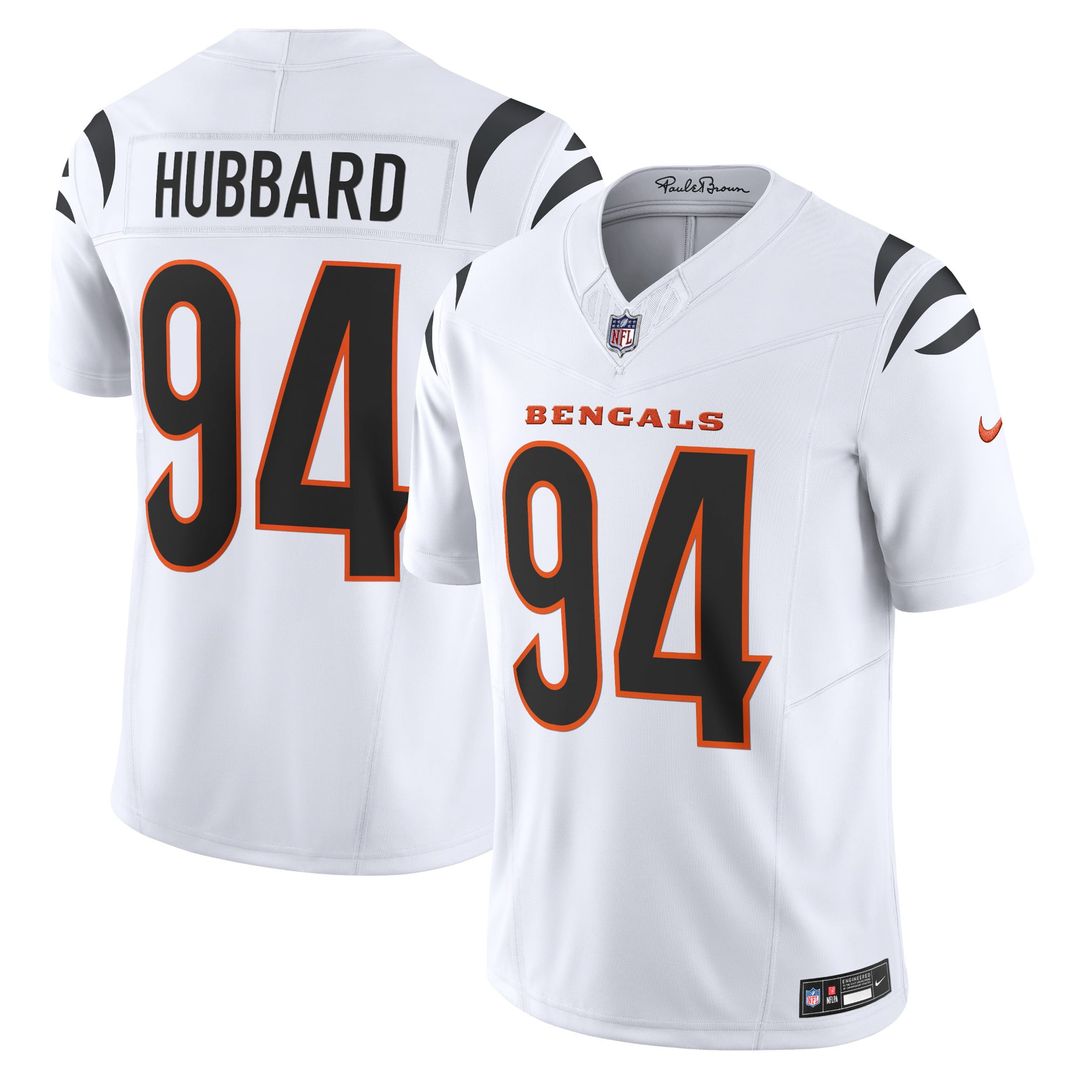 Sam Hubbard Cincinnati Bengals White Vapor F.U.S.E. Limited Jersey