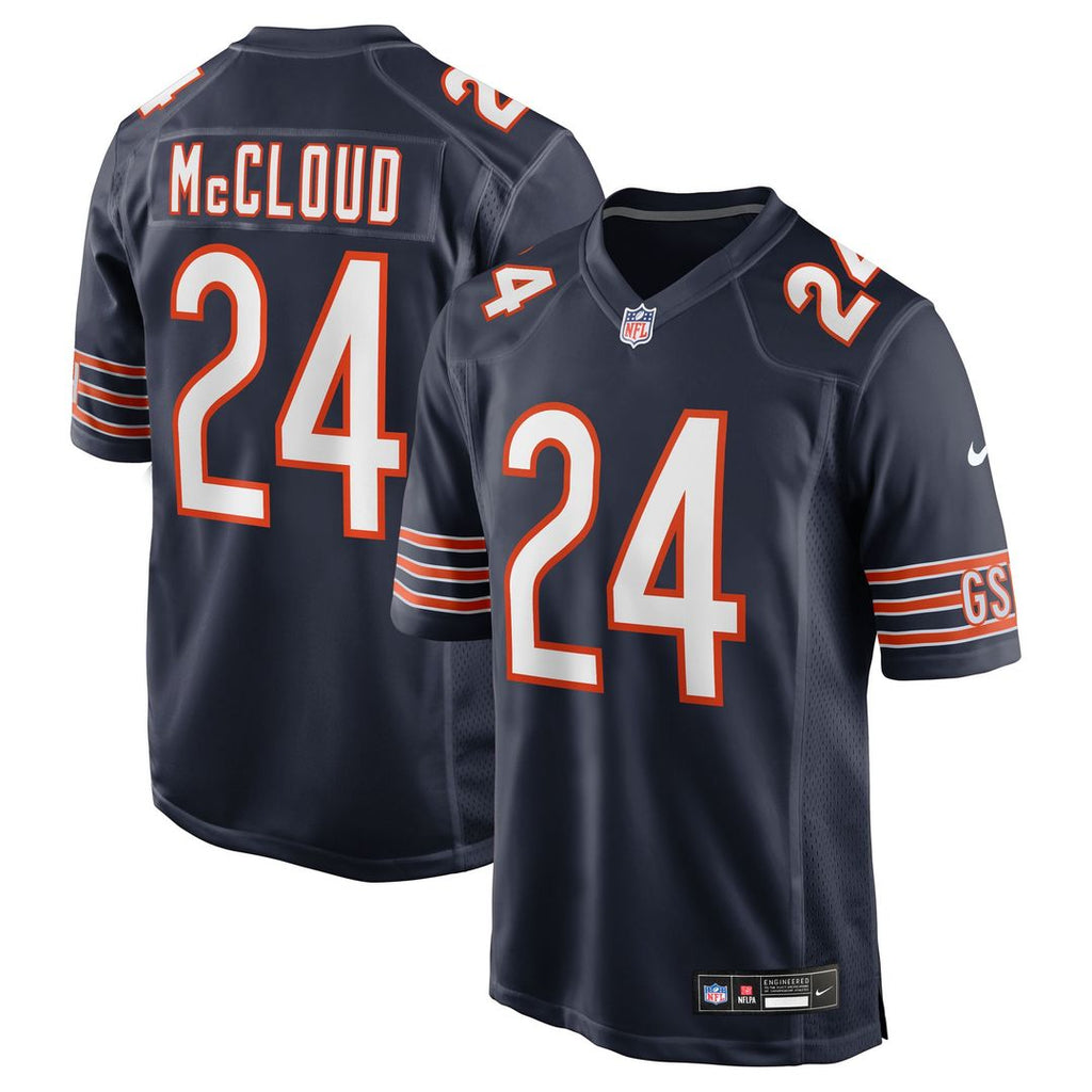 Nick McCloud Chicago Bears Navy Team Game Jersey