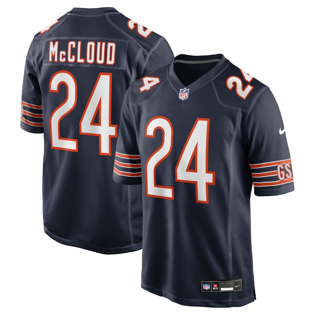 Nick McCloud Chicago Bears Navy Team Game Jersey