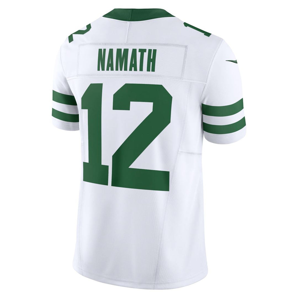 Joe Namath New York Jets Legacy White Vapor F.U.S.E. Limited Jersey