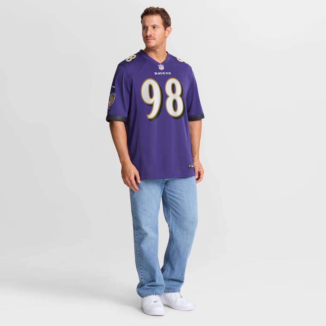 Tony Siragusa Baltimore Ravens Purple Game Retired Player Jersey
