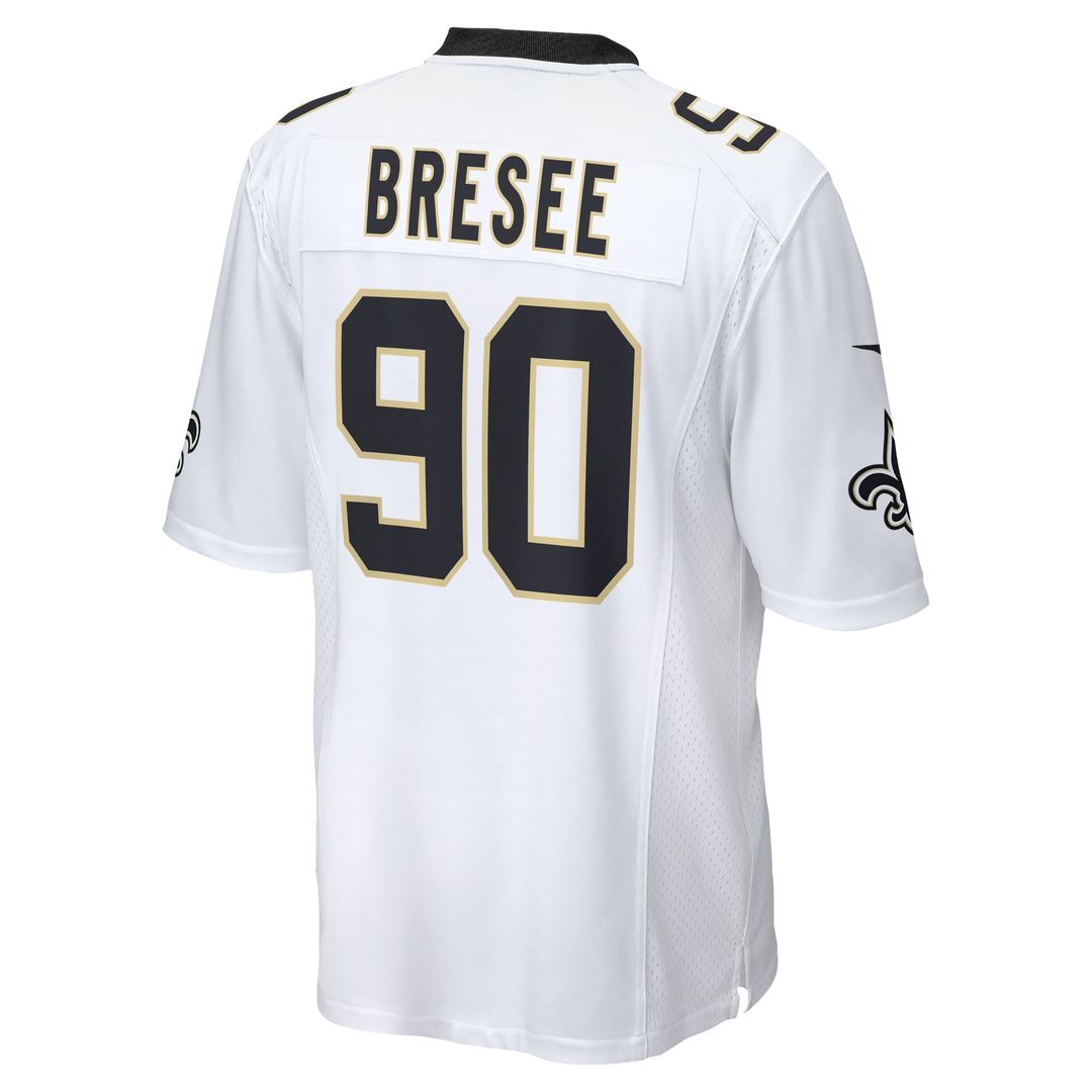 Bryan Bresee New Orleans Saints White Game Jersey