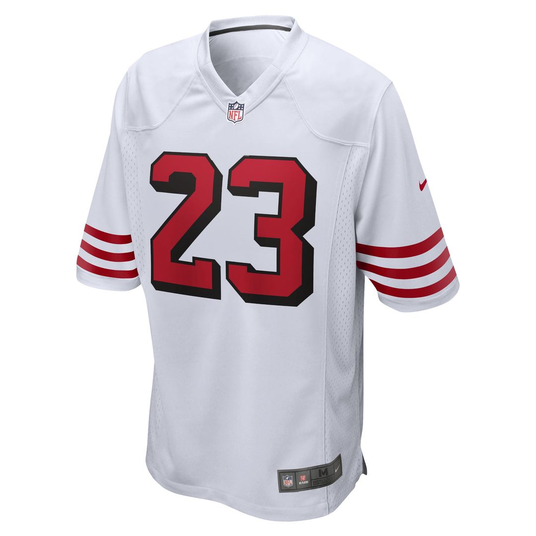 Christian McCaffrey San Francisco 49ers White Game Jersey