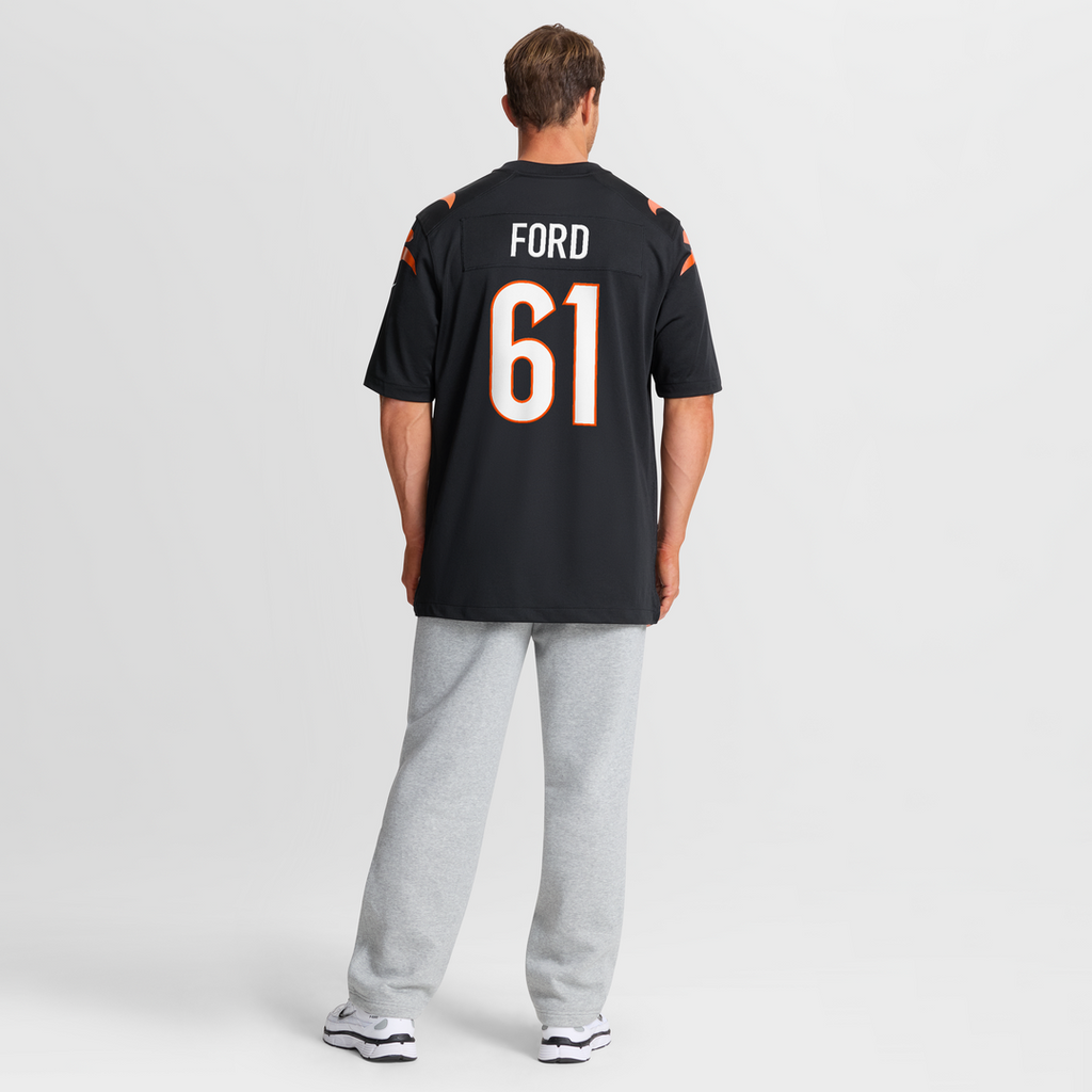 Cody Ford Cincinnati Bengals Black Game Jersey