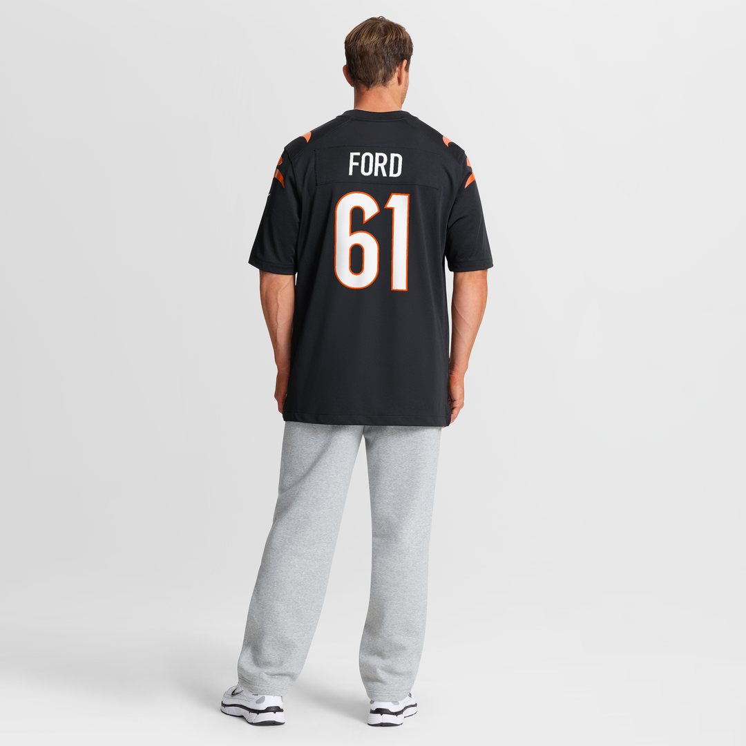 Cody Ford Cincinnati Bengals Black Game Jersey