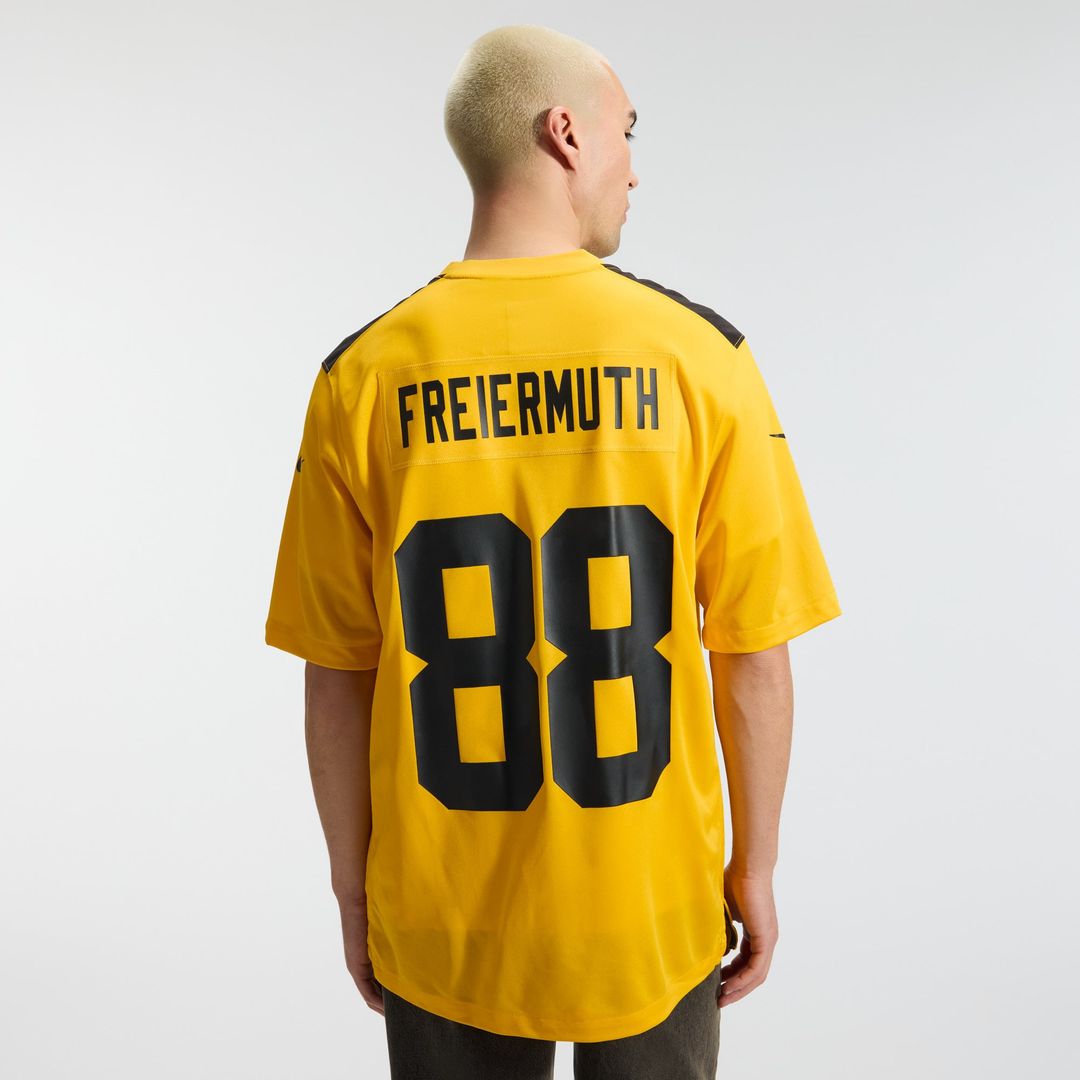 Pat Freiermuth Pittsburgh Steelers Black Game Jersey