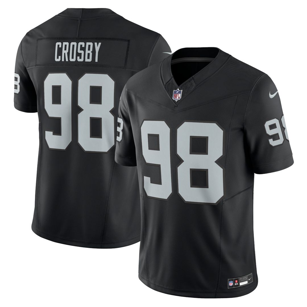 Maxx Crosby Las Vegas Raiders Black Vapor F.U.S.E. Limited Jersey