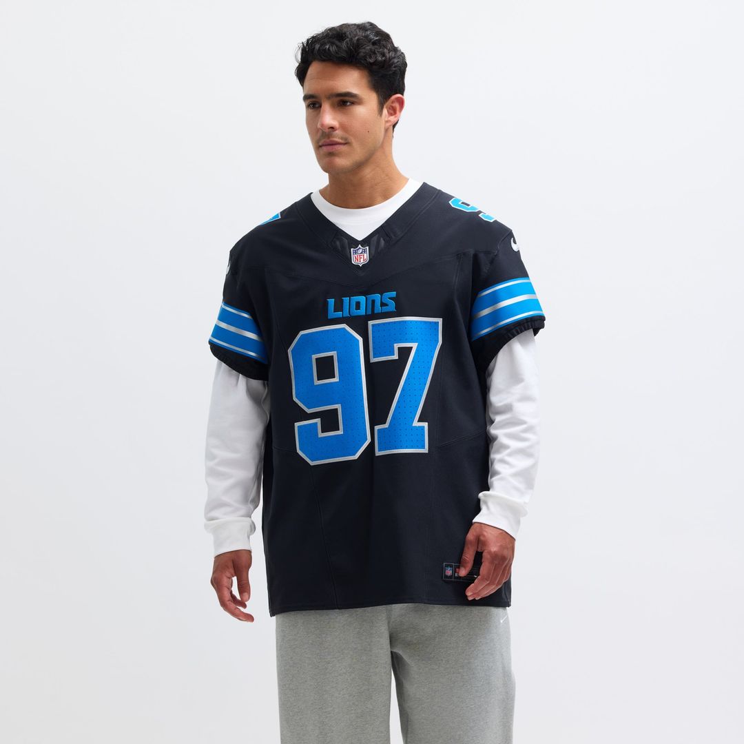 Aidan Hutchinson Detroit Lions Black Alternate Vapor F.U.S.E. Elite Jersey