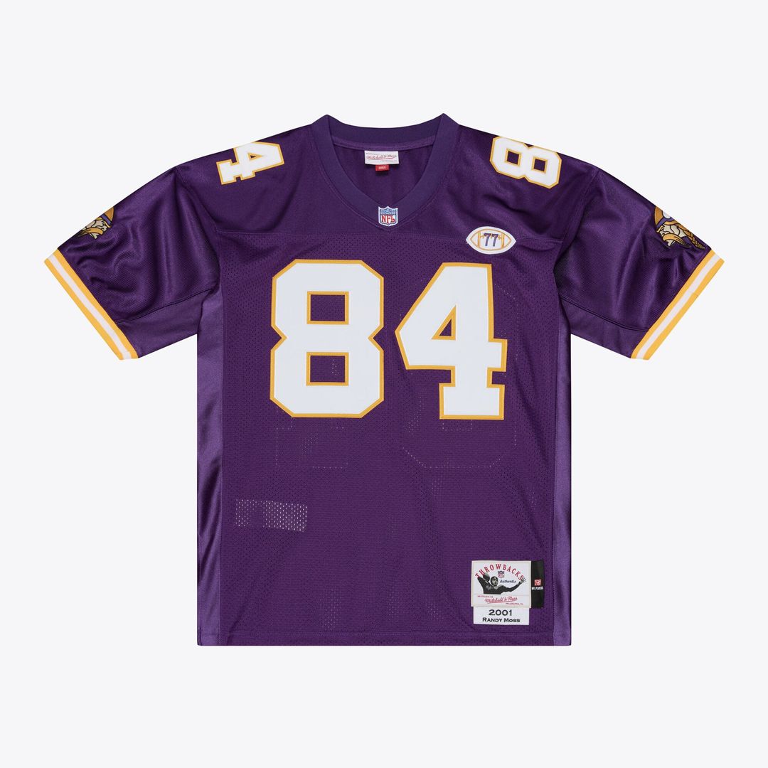 Randy Moss Minnesota Vikings Purple 2001 Authentic Throwback Jersey