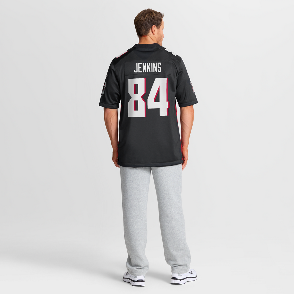 Alfred Jenkins Atlanta Falcons Black Game Retired Player Jersey