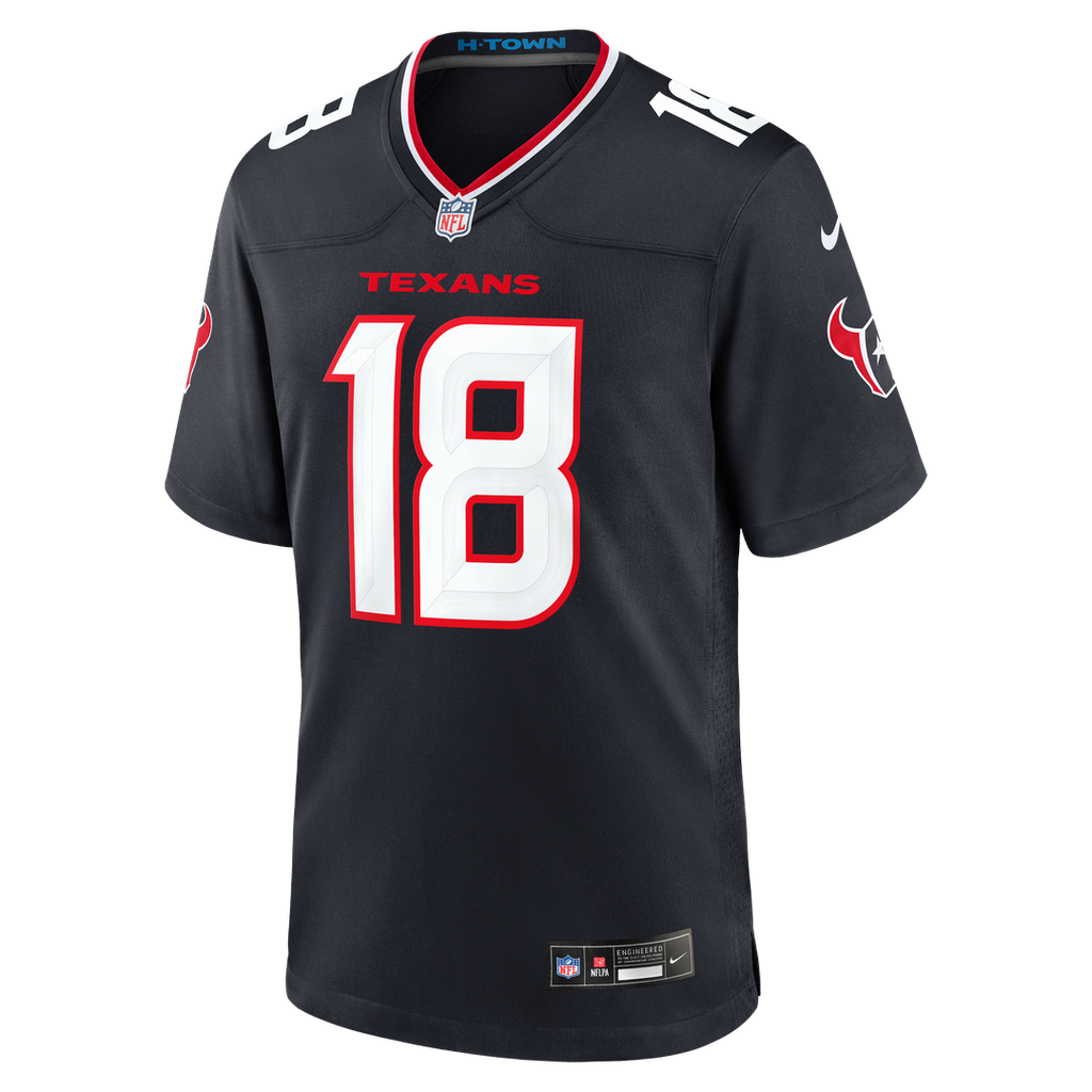 Graham Mertz Houston Texans Navy Team Game Jersey