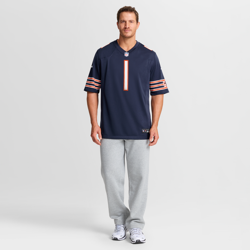 Jaylon Johnson Chicago Bears Navy Game Jersey