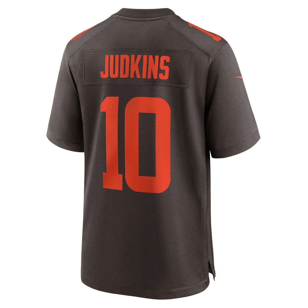 Quinshon Judkins Cleveland Browns Brown Alpha Dawg Game Jersey