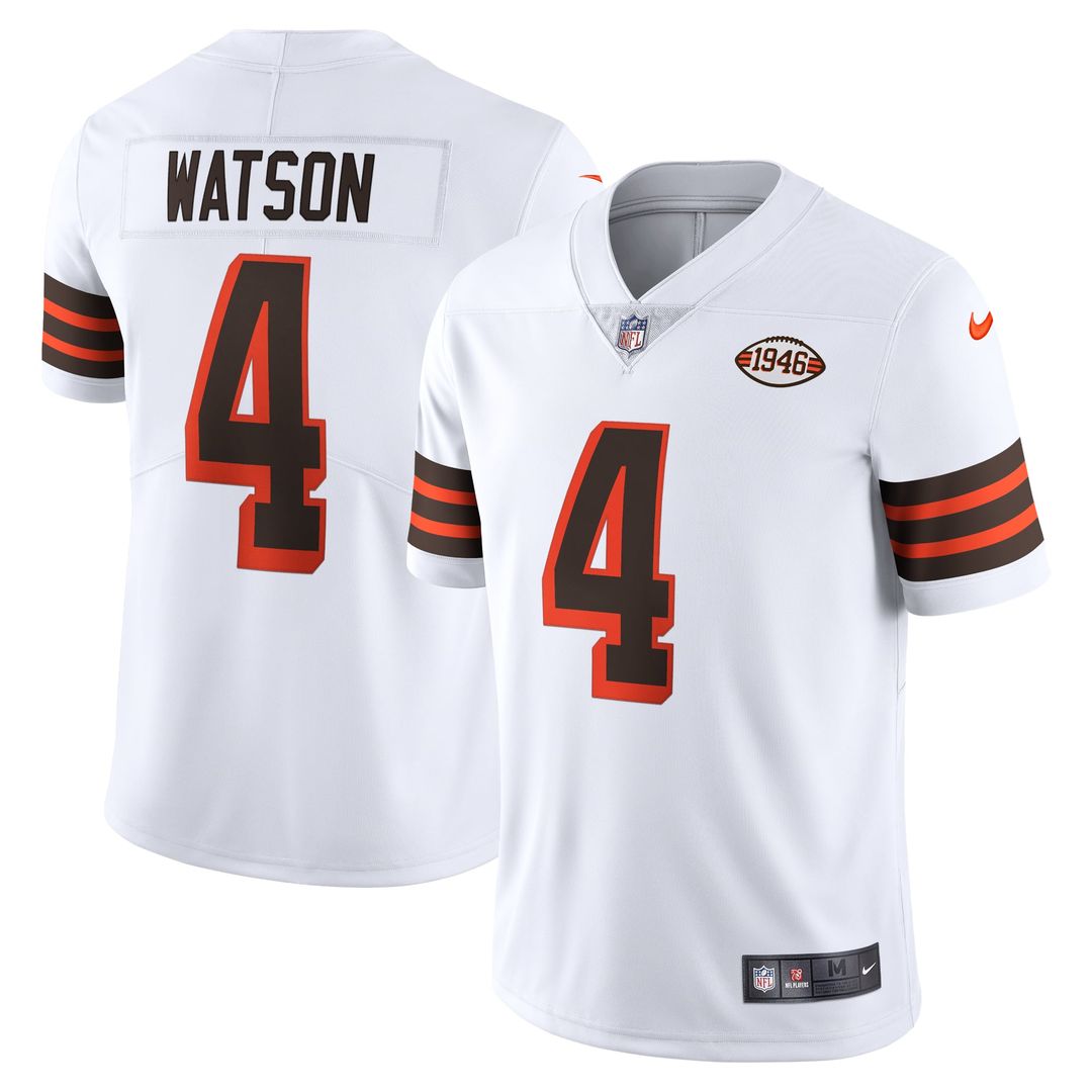 Deshaun Watson Cleveland Browns White 2021 Alternate Vapor Limited Jersey
